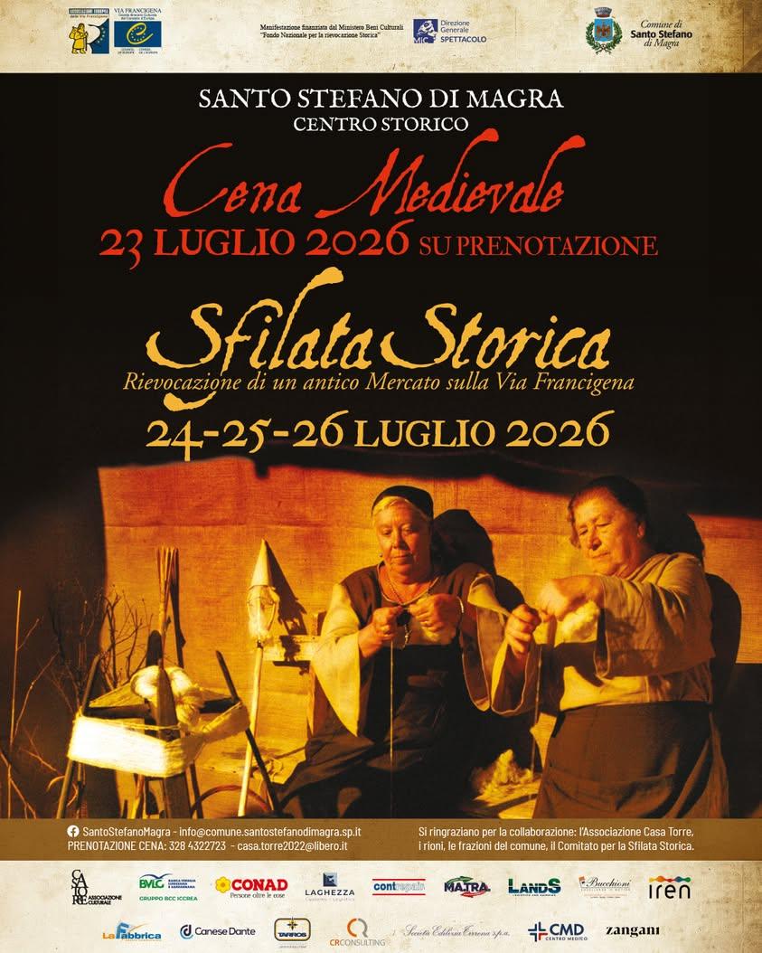 SFILATA STORICA 2026 RIEVOCAZIONE DI UN ANTICO MERCATO SULLA VIA FRANCIGENA. Torna la tradizionale Rievocazione Storica...