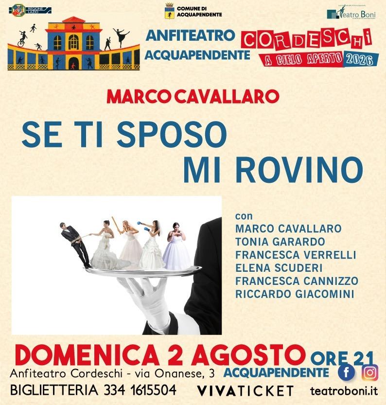 🎭 Domenica all’Anfiteatro Cordeschi 🎭 📅 Domenica 2 agosto 2026 alle ore 21.00 presso l'anfiteatro Cordeschi andrà in...