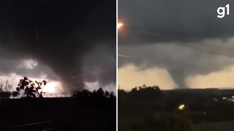 Tornado deixa feridos no Rio Grande do Sul