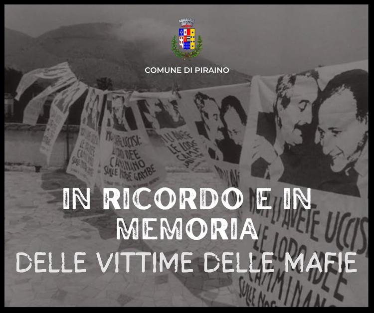 La memoria è un impegno quotidiano: scegliere la legalità, sempre. #comunedipiraino