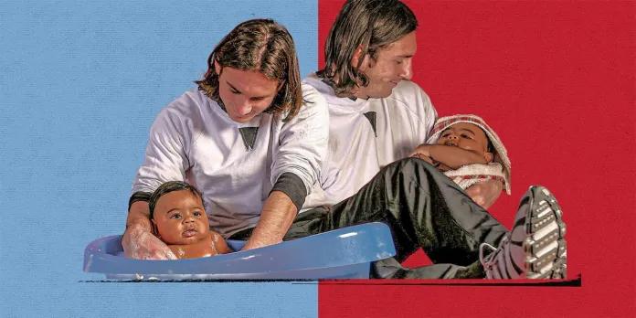 UNICEF 2007 Photo Shoot featuring Messi and a 5-month old Lamine