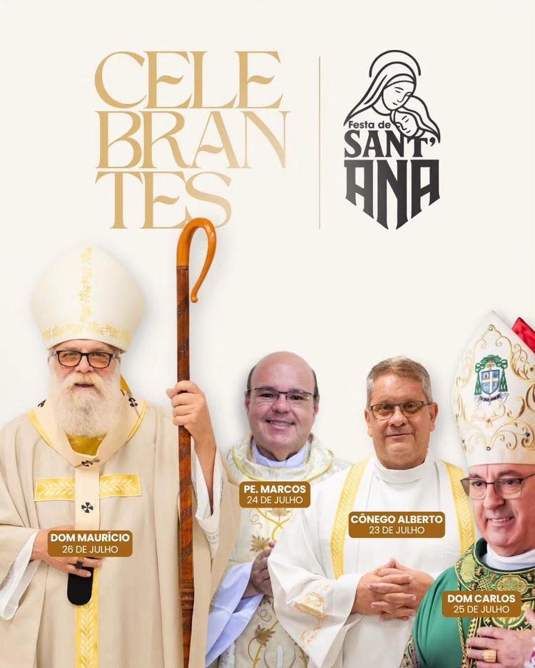 Tríduo Preparatório e Solenidade de Nossa Padroeira, Senhora Sant’Ana