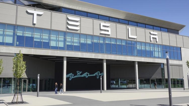 Tesla's Gigafactory Berlin-Brandenburg in Grünheide, Germany.