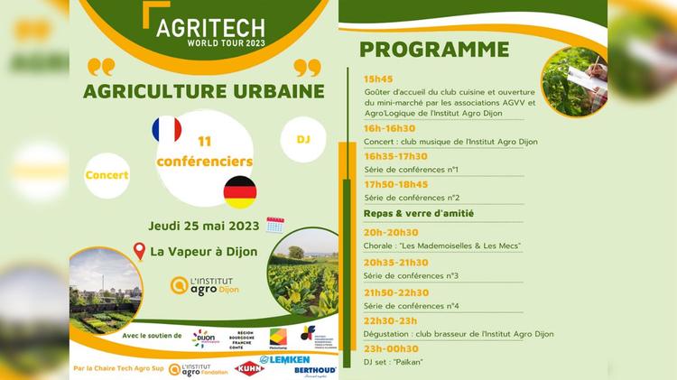 La programmation de l'AgriTech World Tour 2023