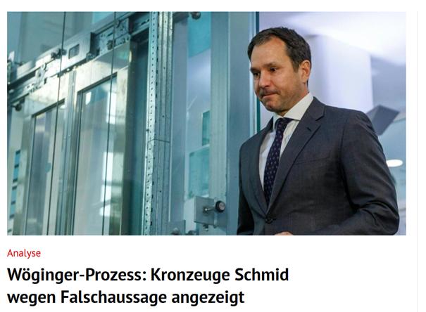 Wackelt der Kronzeugen-Status von Thomas Schmid? Die WKStA ermittelt gegen Schmid wegen falscher Zeugenaussage. Bild: Screenshot Kurier.at