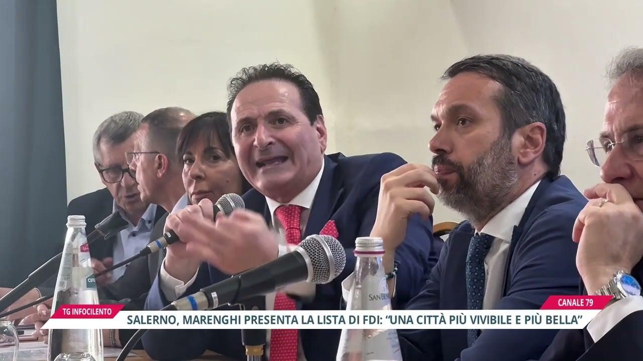 Salerno, Marenghi presenta la lista di FDI: «una città più vivibile e più bella»