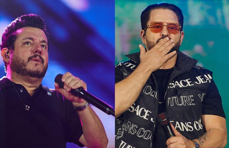 Bruno gripado faz show no Ribeirão Rodeo Music ao lado de Marrone estiloso após virar meme com look