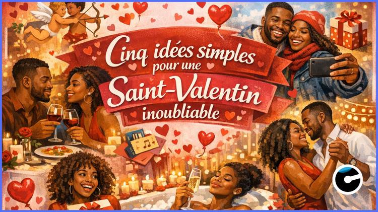 Cinq idées simples pour une Saint-Valentin inoubliable