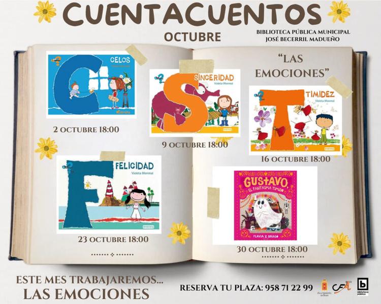 La Biblioteca Pública Municipal de Baza dedica los cuentacuentos de octubre al mundo de las emociones infantiles