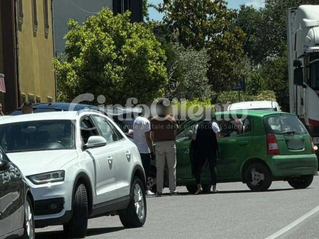 Incidente ad Atena Lucana Scalo, scontro sulla SS19: soccorso un ferito