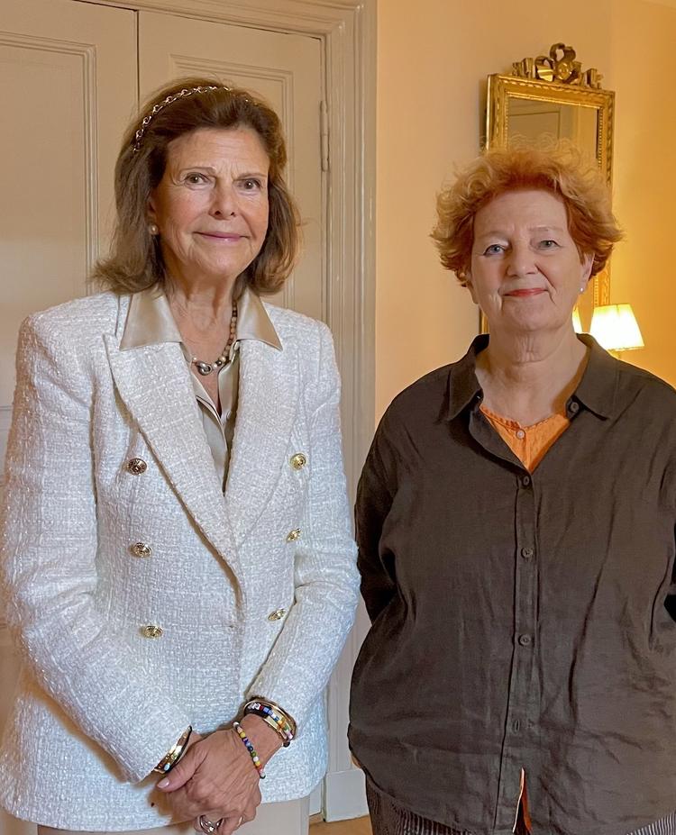 Ingrid Thörnqvist mit Königin Silvia von Schweden