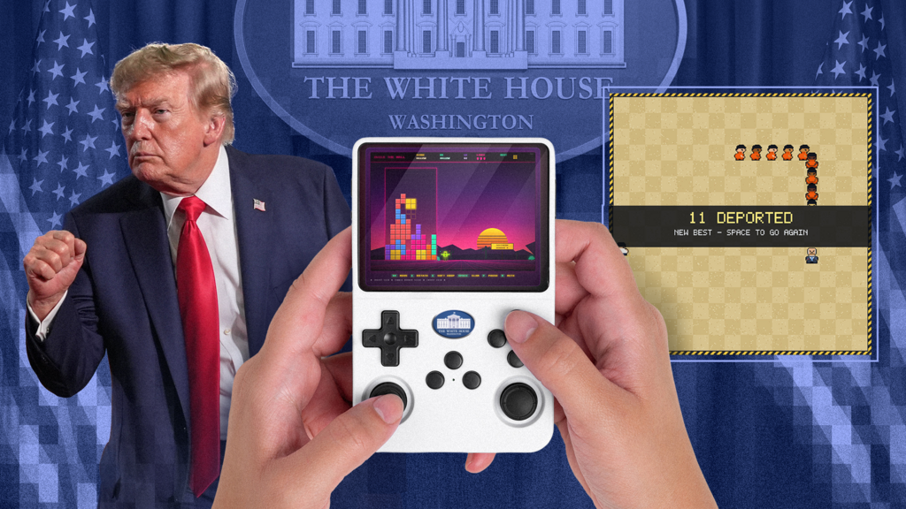 Maga Tetris, Snake… quand Trump transforme la chasse aux migrants en jeu vidéo