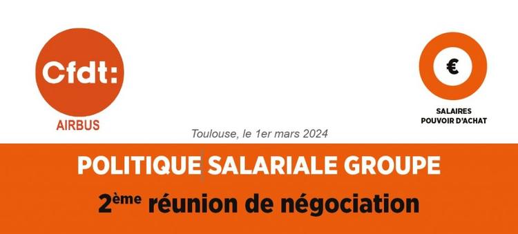 Politique salariale Groupe : 2ème réunion de négociation
