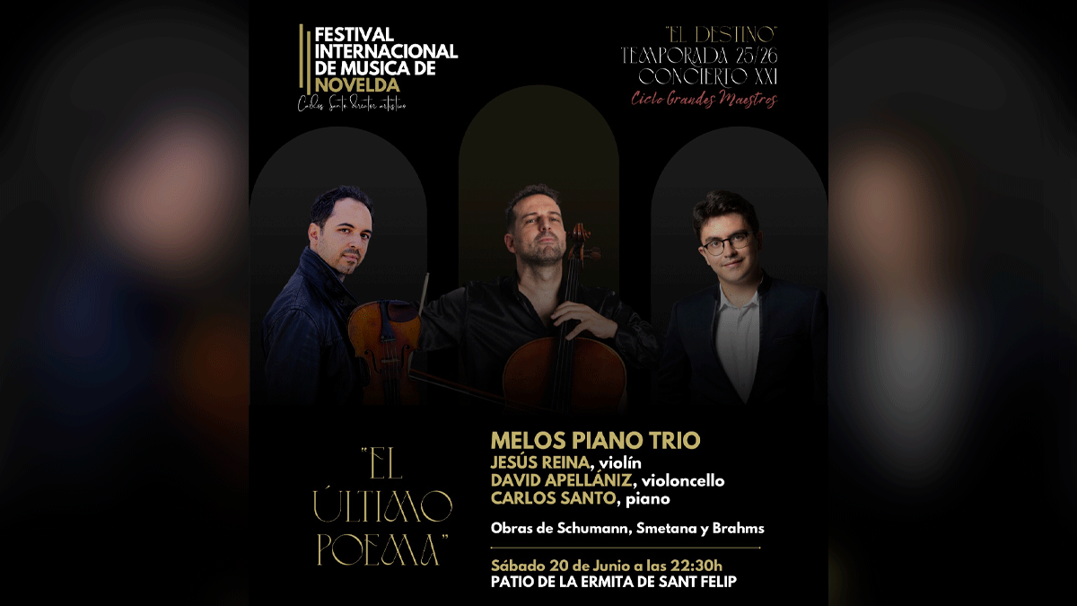 #Novelda reúne a tres grandes de la música de cámara en el Festival Internacional de Música