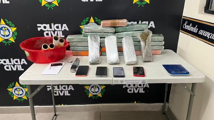 Três suspeitos são presos com cerca de 15 kg de maconha em Barra Mansa