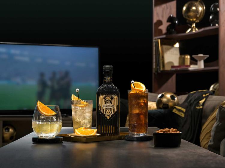 Gran Centenario tequila bottle inspired by Mexican National Team fútbol culture

