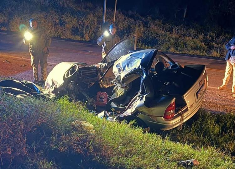 Pai e filha morrem em grave acidente na BR-386 em São Pedro das Missões
