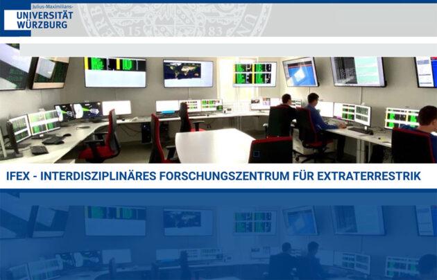 Webauftritt des Interdisziplinären Forschungszentrum für Extraterrestrik (IFEX) an der Universität Würzburg. Copyright: www.uni-wuerzburg.de/ifex