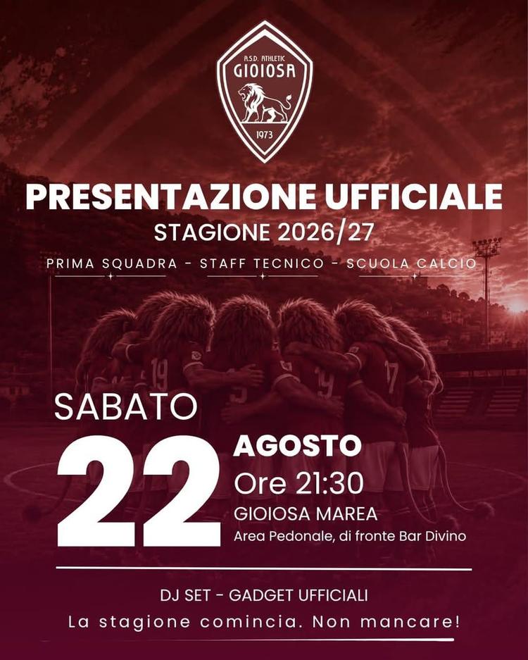 🦁 È TEMPO DI RUGGIRE ANCORA! ❤️ A.S.D. ATHLETIC GIOIOSA 1973 PRESENTAZIONE UFFICIALE STAGIONE 2026/27 Prima Squadra