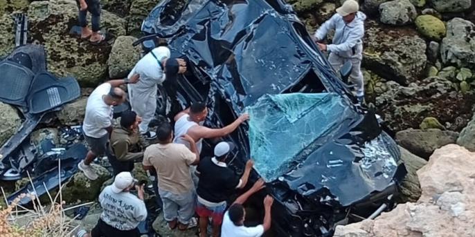 ‎مصرع شابة بعد سقوط سيارتها من مرتفع بالجرف الأصفر