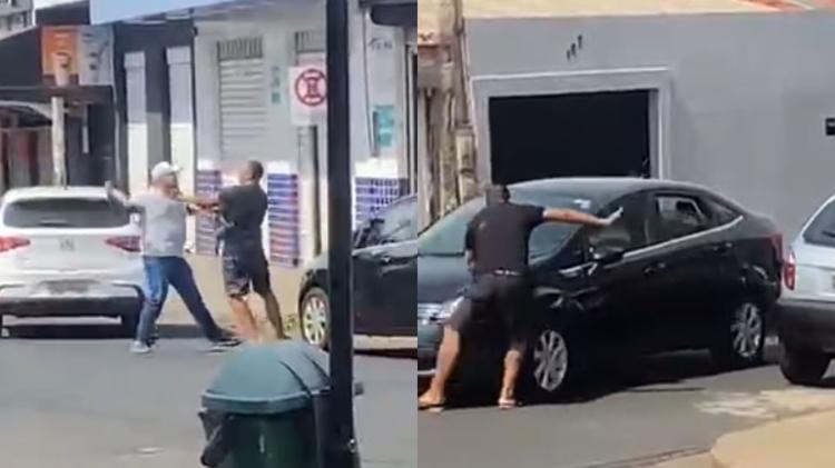 Briga em rua termina em atropelamento em Uberlândia; veja vídeo