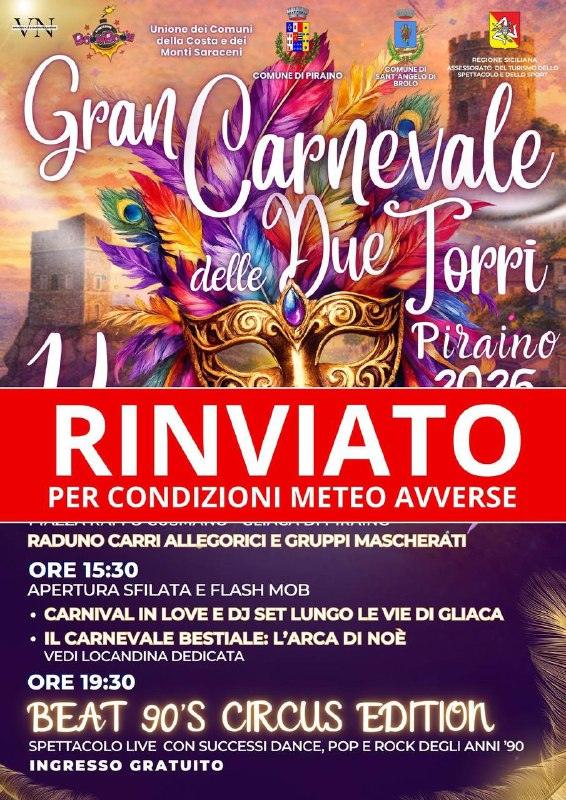 ❗️ -EVENTO RINVIATO a causa delle condizioni meteo avverse. Seguiranno aggiornamenti con la nuova data. Grazie per la co...