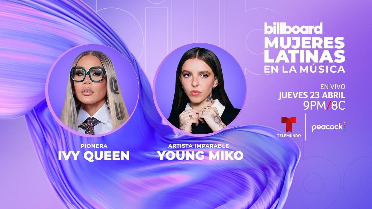 Ivy Queen y Young Miko serán homenajeadas en Billboard Mujeres Latinas en la Música 2026