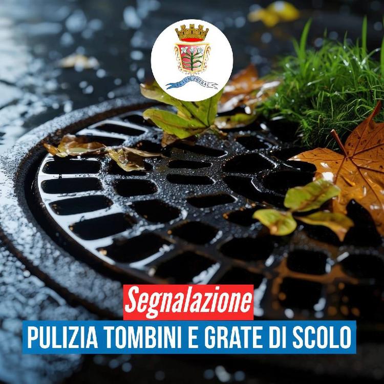 Pulizia tombini e grate Al fine di ottimizzare il deflusso delle acque è stata avviata la pulizia dei tombini e delle gr...