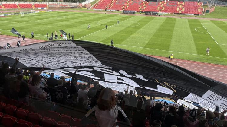 Newcastle United Women Fans Surfer Flag GIS