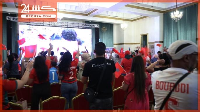 بالفيديو.. هتافات واحتفالات عارمة بعد فوز المغرب على كندا