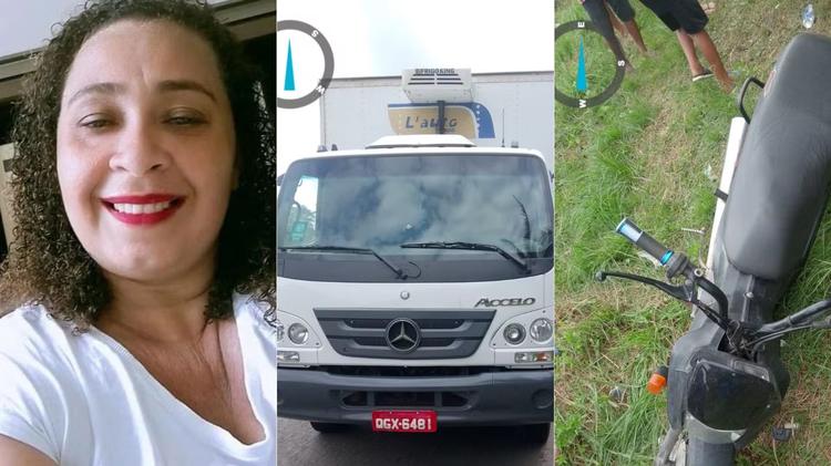 Mulher morre em acidente entre moto e caminhão na MA-014, em Viana