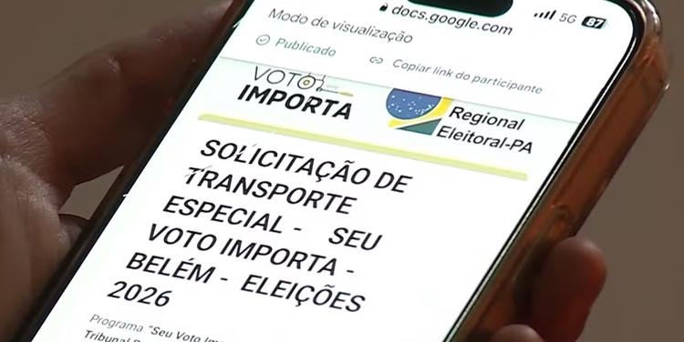 Eleitores com deficiência ou mobilidade reduzida podem solicitar transporte gratuito para votar em Belém