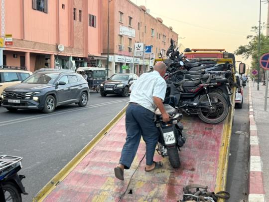 حملة أمنية تطيح بـ12 دراجة تورط أصحابها في السياقة الاستعراضية بمراكش