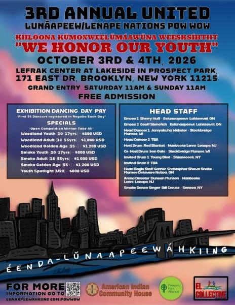 3rd Annual United Lunaápeew/Lenape Nations Pow Wow 2026