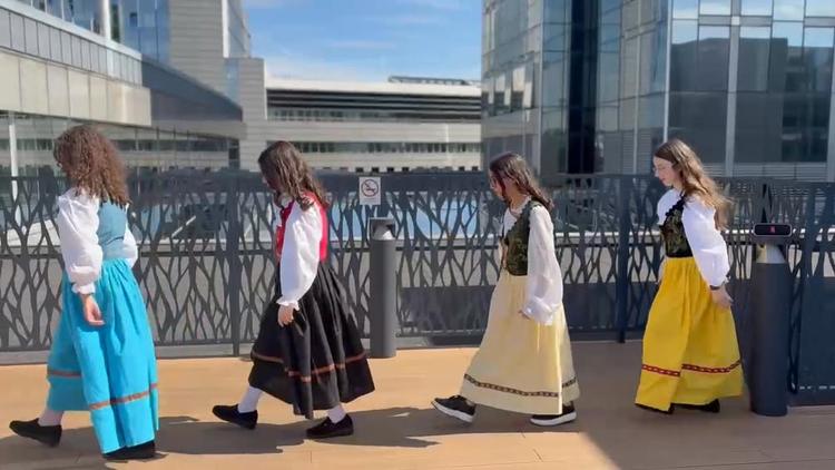 Abbiamo avuto l'Onore di ballare nel cuore del parlamento Europeo nel luogo dove hanno gli uffici tutti i deputati! Si è...