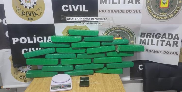 Ação conjunta entre Brigada Militar e Polícia Civil resulta em prisões e apreensão de drogas em Três de Maio