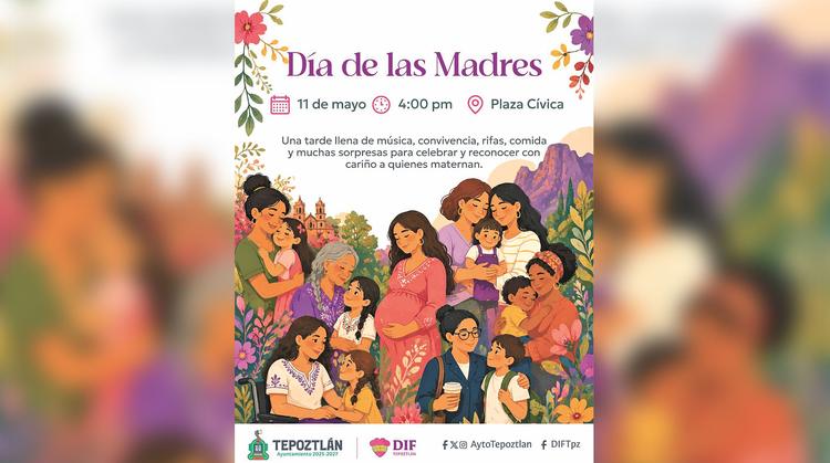 Tepoztlán consiente a las mamás con tres días de festejos, rifas y servicios gratuitos
