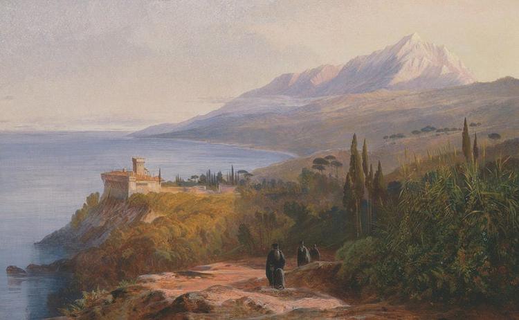 Mount Athos and the Monastery by Edward Lear