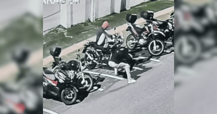 Vídeo: adolescente é pego tentando furtar moto ao lado da base da Guarda Municipal em Balneário Camboriú