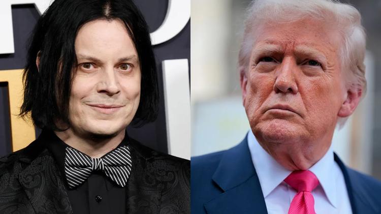 Jack White mal consegue encontrar palavras para descrever aquela estátua dourada de Trump de 6,7 metros