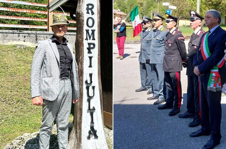 Friuli, la sinistra sventola la bandiera dei titini durante le celebrazioni per il 25 aprile