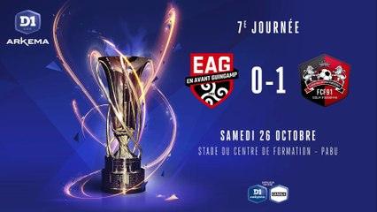 J7 EA Guingamp - FC Fleury 91 (0-1), le résumé D1 ARKEMA 2019 2020