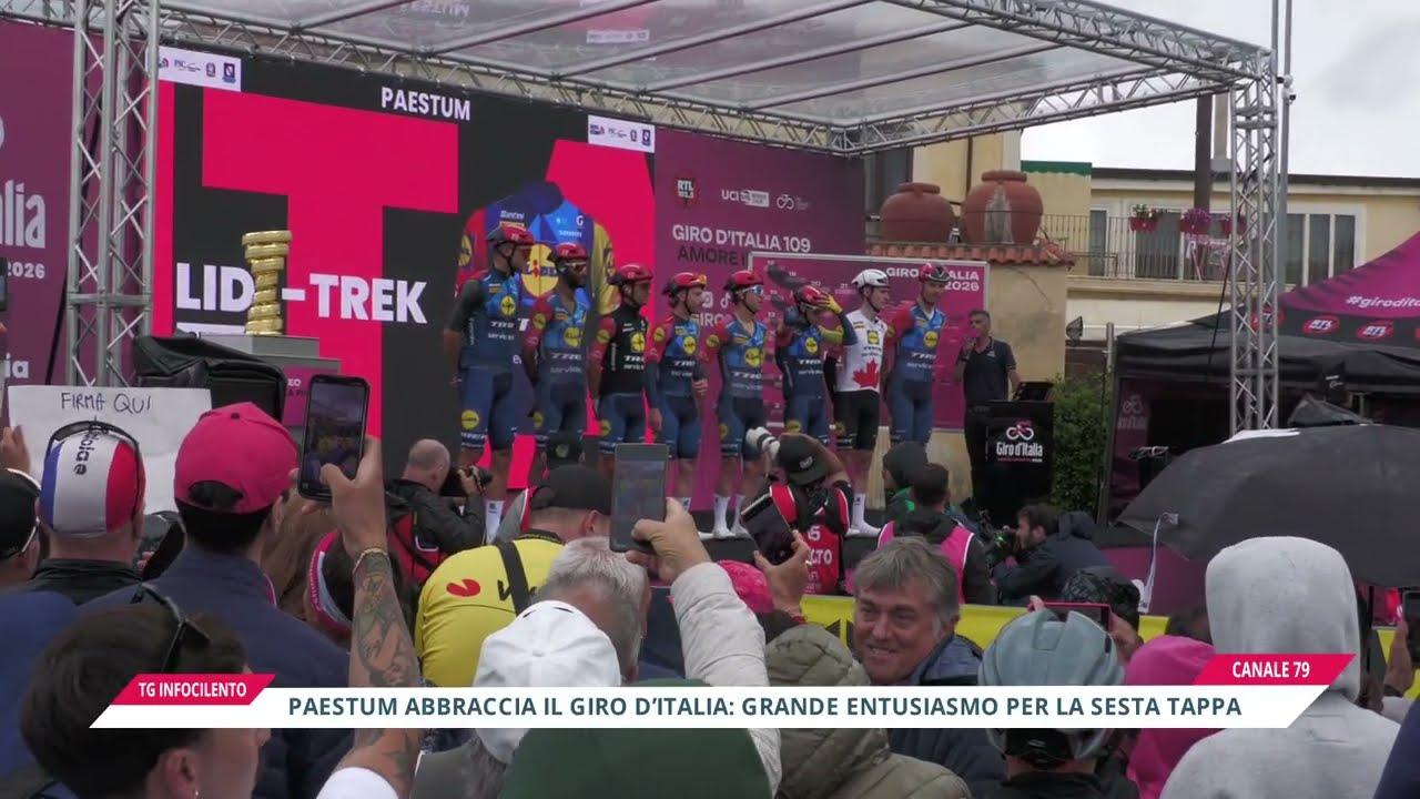 Da Paestum a Napoli: festa per il passaggio del Giro d’Italia