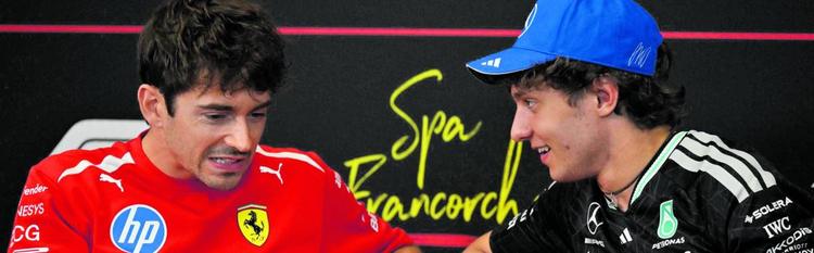 Antonelli sfida le due Ferrari con i consigli di re Federer