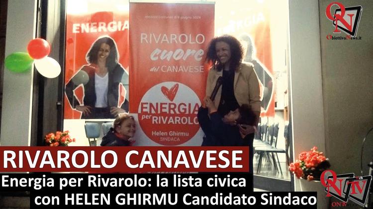 RIVAROLO CANAVESE – Elezioni: Helen Ghirmu ha presentato la sua candidatura e il logo della lista (FOTO E VIDEO)