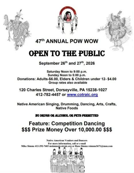 47th Annual Pow Wow (Dorseyville, PA) 2026