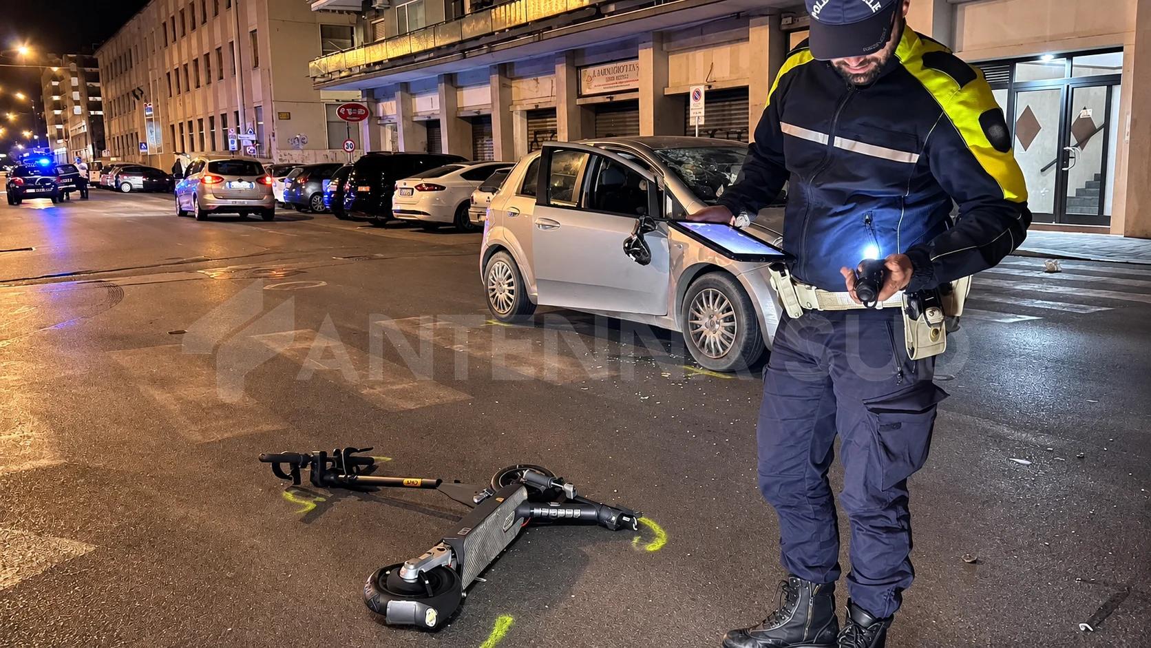 Taranto, scontro tra auto e monopattino: un ferito in codice rosso