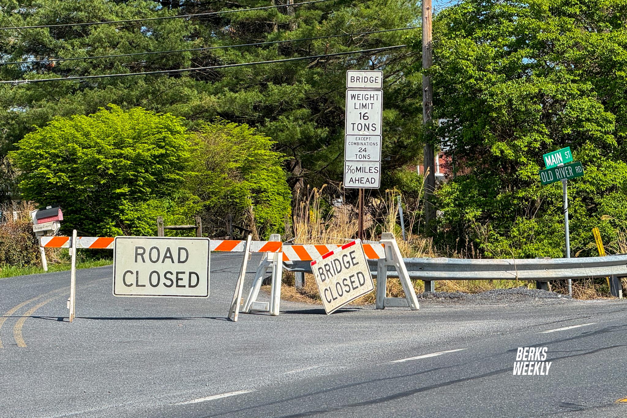 Old River Road bridge closed indefinitely amid deterioration; follows Route 724 bridge project in Robeson Township