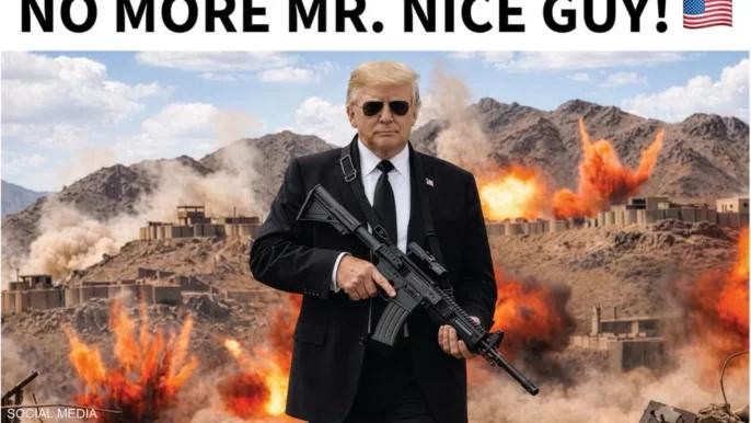 ترمب يهدد إيران بصورة مُولّدة بالذكاء الاصطناعي