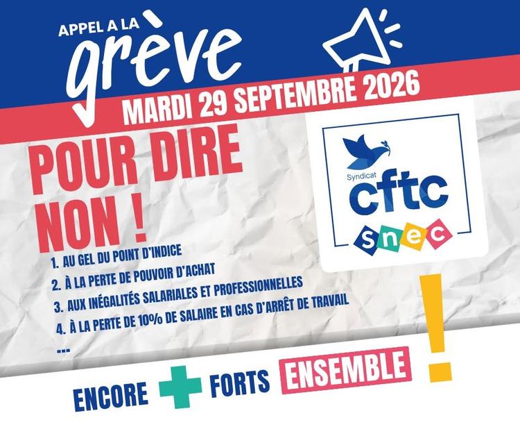 Grève mardi 29 septembre